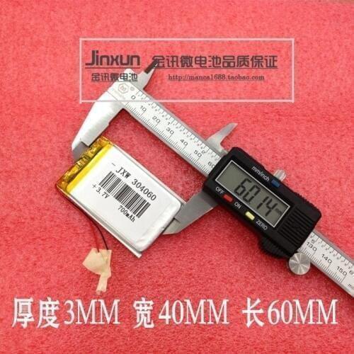 700mAh navigator 3.7V polymer lithium battery 304060 car phone smart home MP3 speaker