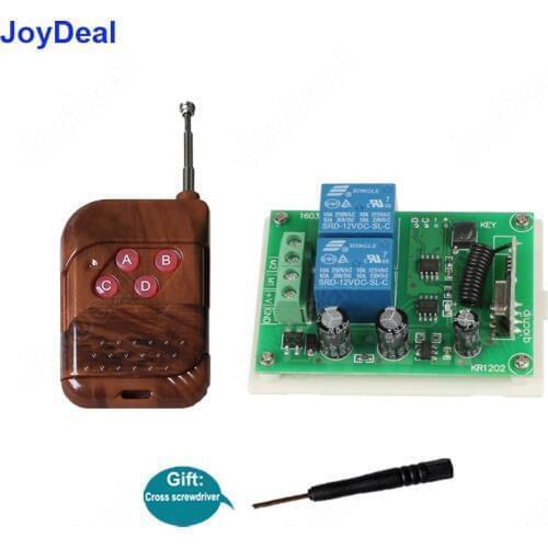 433Mhz Wireless Remote Control Switch DC 12V 2CH Relay Receiver Module For DC Motor Electric Tool Controller Forward and Reverse