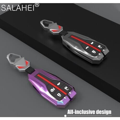 Colorful Zinc Alloy Car Key Case Key Cover For HongQi HS5 H5 H9 HS7 H7 L5 HS3 L9 Car Key Protective Shell Keychain Car Interior