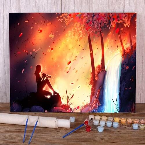 Scenery Nice Time DIY Painting By Numbers Set Acrylic Paints 50*70 Painting On Canvas Decorative Paintings Crafts Drawing