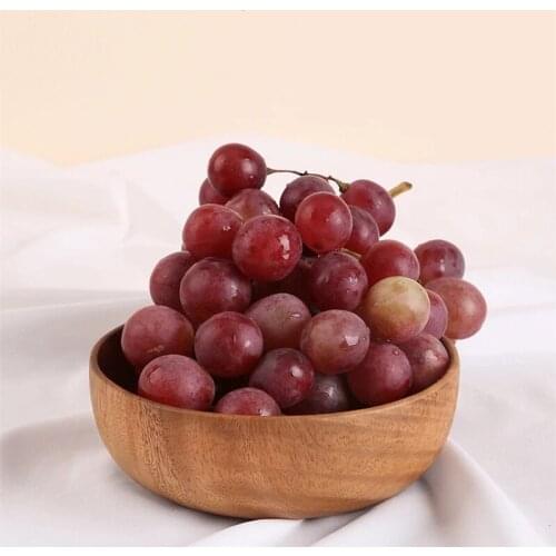 Salad Bowls Pan Candy Fruit Dishes Plate Storage Saucer Dessert Dinner Bread Wood Rice Bowl