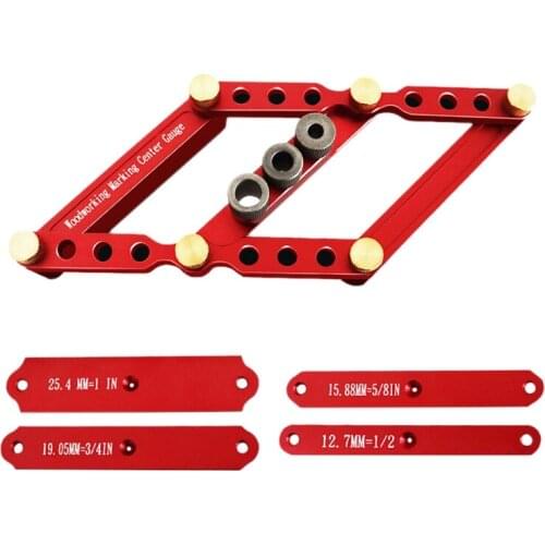 Doweling Jig self-Centering Drill Guide Wood Panel Puncher Positioning Square Pocket Hole Jig for Woodworking G8TB