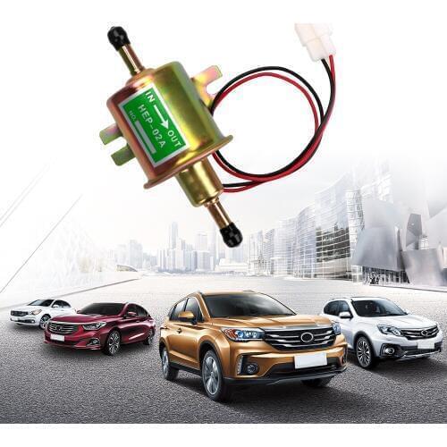 LEEPEE 12V Electric Petrol Pump Bolt Fixing Wire Diesel Low Pressure HEP-02A For Car Carburetor Motorcycle ATV Fuel Pump