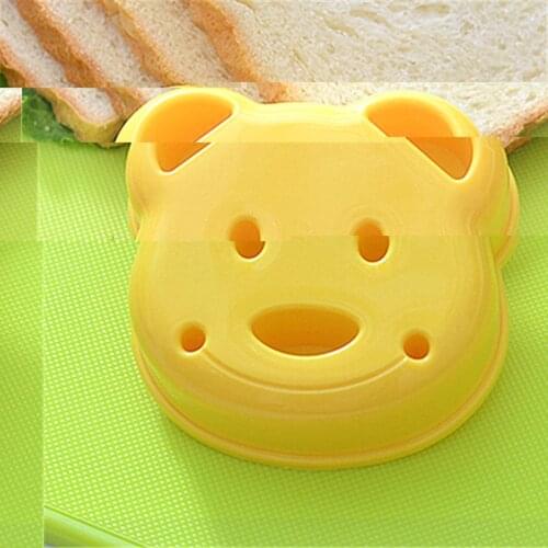 Little Bear Shape Sandwich Mold Bread Biscuits Embossed Device Cake Mold Maker DIY Mould Cutter Kitchen Breakfast Accessories