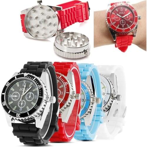 10Pcs Watch Grinder Tobacco Herb Spice Crusher Smoke Cigarette Accessories Dichavador For Smoking Pipe For Men Herb Grinders