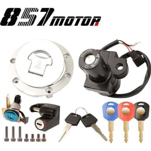 Motorbike Street Ignition Switch Lock Key Set Gas Tank Cap Cover Seat For HONDA VT250 CB400 92-98 CB-1 VFR400 NC30 NC35 BROS 400