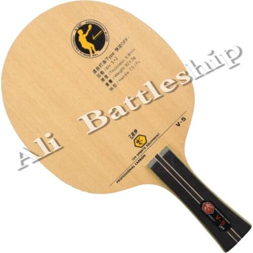 729 Friendship V-5 (V5, 5 5) Professional 5+2 Professional Carbon OFF Table Tennis Blade for PingPong Racket