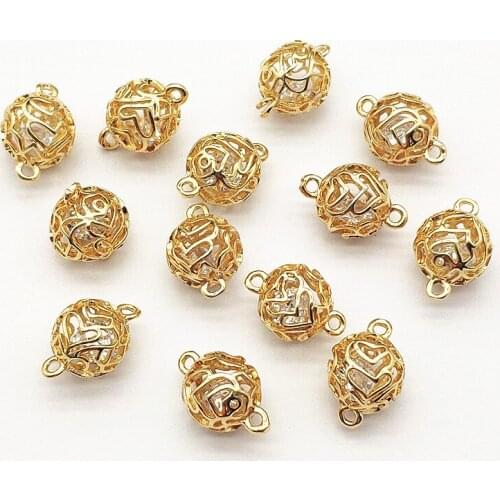 New Arrival!15x10mm 50pcs Cubic Zirconia Copper Connectors For Handmade Necklace Earring DIY Parts Jewelry Findings & Components