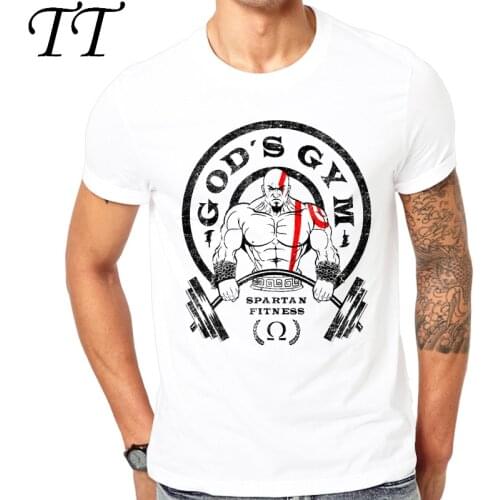 2019 latest popular printing design Gods summer T-shirt Cool men summer shirt brand fashion T-shirt Spartan Tee tops