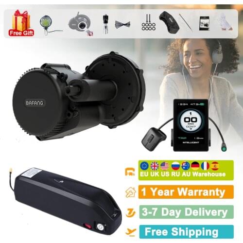 BAFANG 8FUN BBS01B 36V 250W Mid Drive Motor Conversion Kit for Road Bike Mountain Bike Mid Drive System with LCD Display