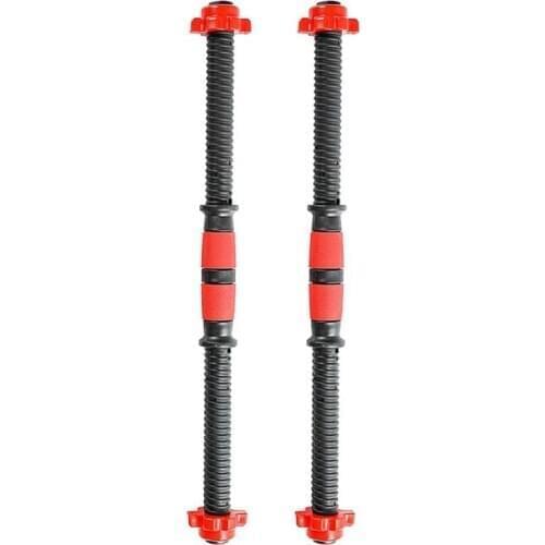 New 2Pcs 40cm Universal Dumbbell Bars Set Gym Barbells Strength Training Workout Dumbbell Accessories Fitness Equipment