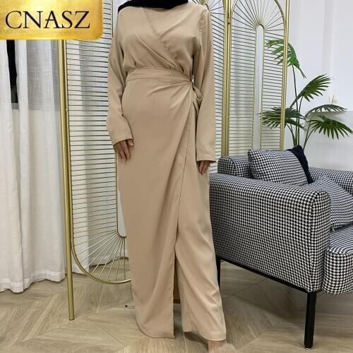 New Arrival Jumpsuit Muslim with Long Sleeve Train Formal Ankle Length Islamic Women Jumpsuit Muslim Dubai Fashion For Ladies