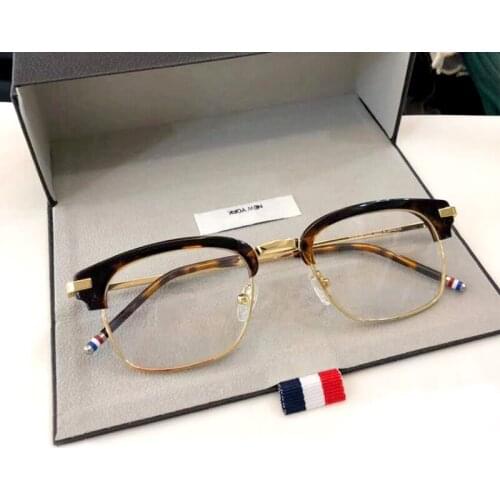 2021 New York Thom Brand Design Glasses Frame for Men Women Square Eyeglasses Optical Prescription Eyewear Eyeglass Frames TB707