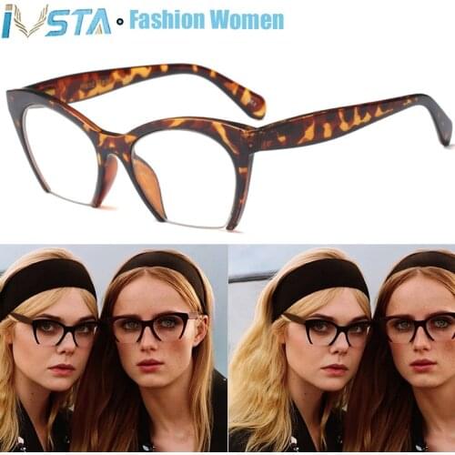 IVSTA Semi Rim Glasses Frame Women Half Nerd Spectacle Frames Myopia Vintage Optometry TR90 Prescription Glasses Retro 08762
