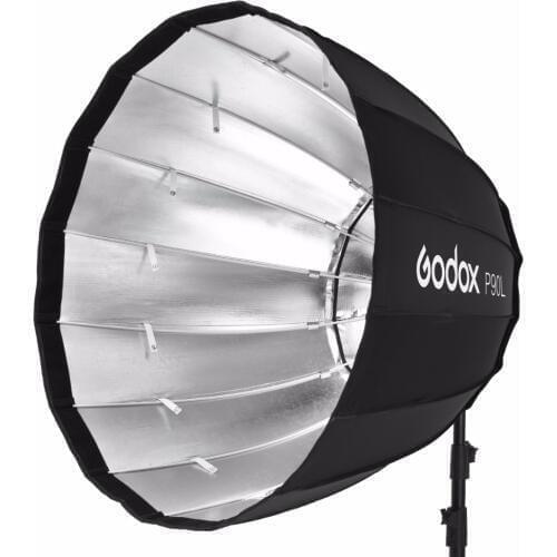 In Stock Godox Portable P90L P120L Deep Parabolic Softbox Bowens Mount Studio Flash Speedlite Reflector Photo Studio Softbox