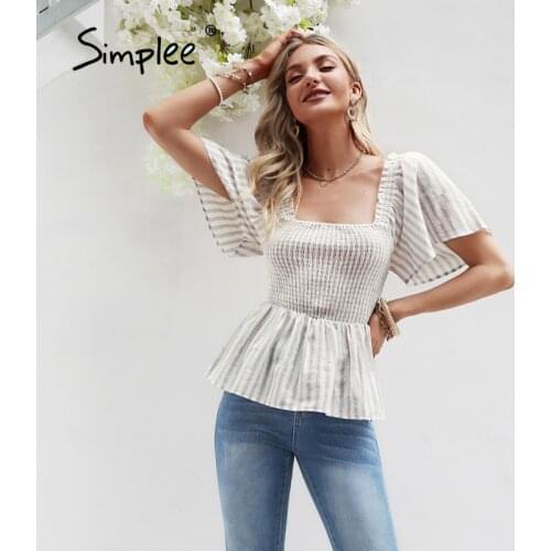 Женские короткие футболки SIMPLEE China At AliExpress