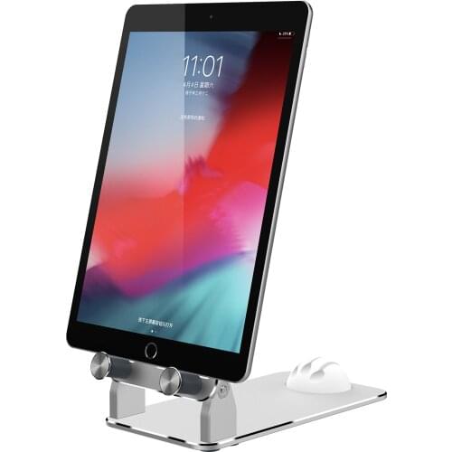 Tablet holder Aluminum alloy foldable tablet phone holder, suitable for IPAD, Huawei, Xiaomi, etc