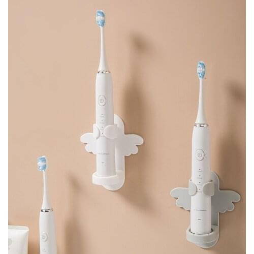 Punch-free Electric Toothbrush Holder Wall-mounted Cartoon Bathroom Toothbrush Storage Rack