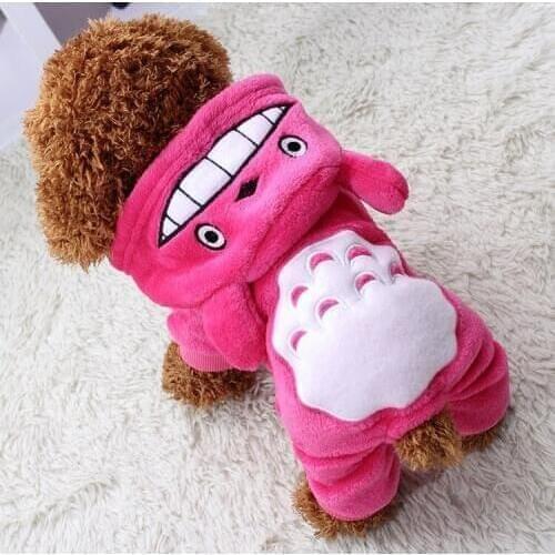 Warm Dog Clothes For Small Dogs Soft Winter Pet Clothing For Dog Clothes Winter Chihuahua Clothes Cartoon Pet Outfit XS-XXL
