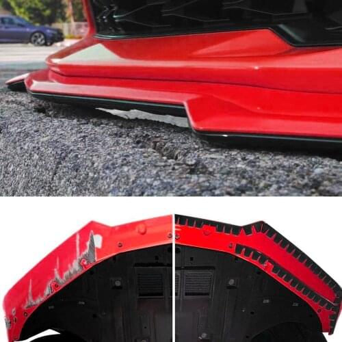 For All Cars Front Bumper Scrape Guard Skid Plate Bumper Protection for Lowered Cars Carbon Fiber Splitters and Bumper