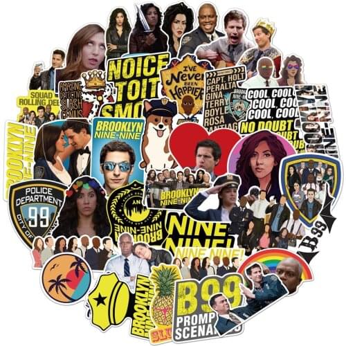 10/30/50PCS TV Show Brooklyn Nine-Nine Stickers Graffiti Decal Luggage Laptop Car Skateboard Motorcycle Waterproof Toy Sticker