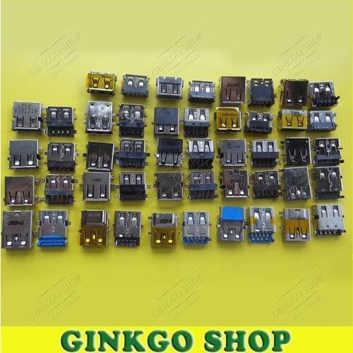 25Models, 200pcs Commun 2.0 3.0 USB Charging port Connector for Lenovo HP Dell Acer Free Shipping