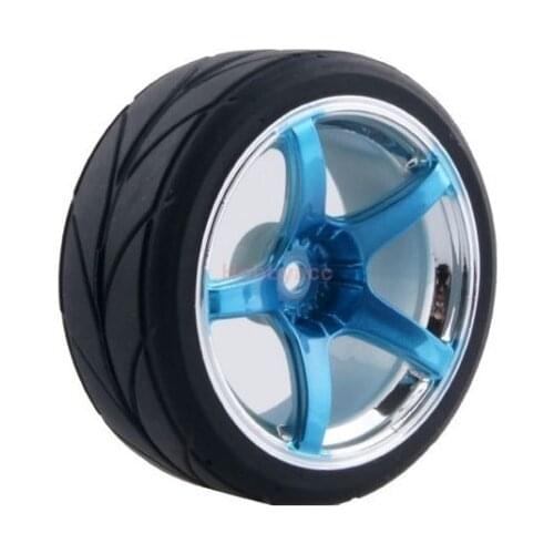 4pcs 1/10 On-Road Car Tires 26*64MM Plastic Wheel Rim Rubber Tyre 2060 for HSP Tamiya HPI Kyosho Sakura 94122 94123 D3 D4 tt02