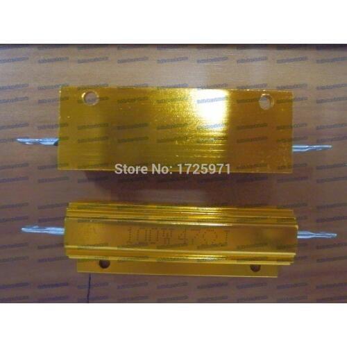 5PCS/LOT RX24-100W 47R 47 Ohm LED load resistor Aluminum Case Wirewound Resistor
