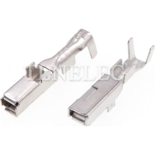 50pcs 2.2 Series DJ621-2.2A Car Female Wire Terminal Connector Plugs Socket Soft Jacket for Fuse Box Harness Wiring Terminal