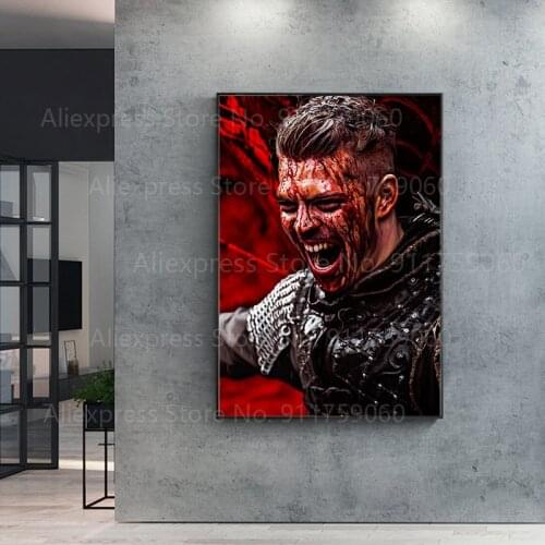 Abstract Ivar the Boneless Vikings Classic Tv Series Show Canvas Painting Posters And Prints Wall Pictures For Living Room Decor