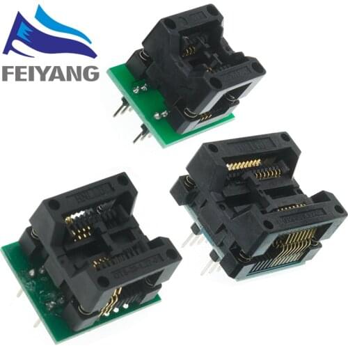 10PCS SOP16 to DIP8 Adapter+SOP8 150mil 200mil 209mil 300mil Socket Suitable for EZP2010 EZP2013 CH341A TL866 Programmer