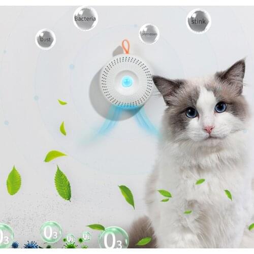 Automatic Cat Litter Deodorizer Auto On/Off Litter Box Odor Purifier Dust Deodorization USB Chargining Pet Self-Clean Cat Produc
