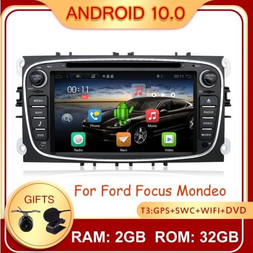 Bosion Android 10.0 7'' Car Multimedia player For Ford/Focus/S-Max/Mondeo 9/GalaxyC-Max GPS 2 Din Car Radios Audio DVD Player