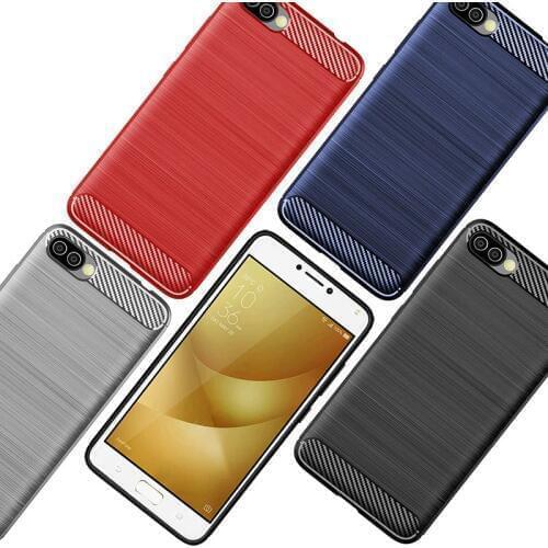Carbon Fiber Case For Asus Zenfone 3 Zoom ZE553KL 4 Max Pro ZC520KL ZE554KL ZC554KL ZS551KL Case TPU Soft Silicone Case Bumper