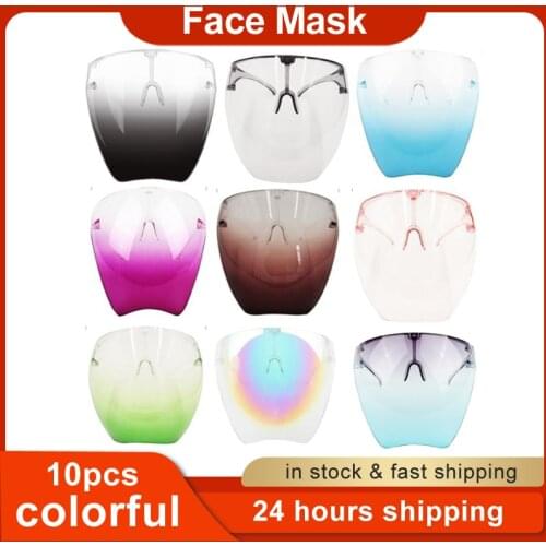 Colorful Protective Mask Full Face Shield Eye Protection Prevent Saliva Splash Mask Face Mask For Adult Outdoor Working Use