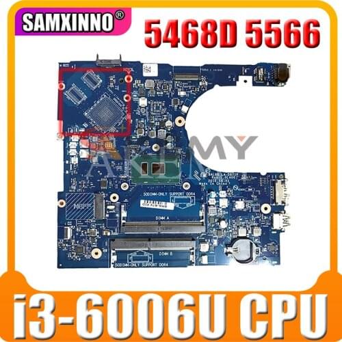 For Dell inspiron 14 5468 5468D 5566 Laptop Motherboard BAL60 LA-D871P KCKCP 0KCKCP CN-0KCKCP SR2UW i3-6006U 100% working