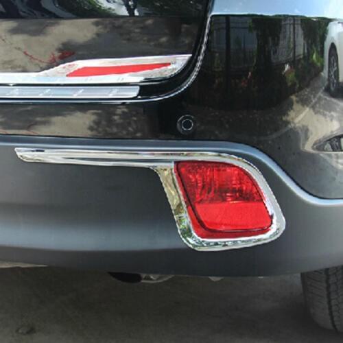 2014 2015 2016 2017 2018 ABS Chrome Shell Car Styling Rear Fog Lamps Lights Frame Cover Trim for Toyota Highlander Kluger