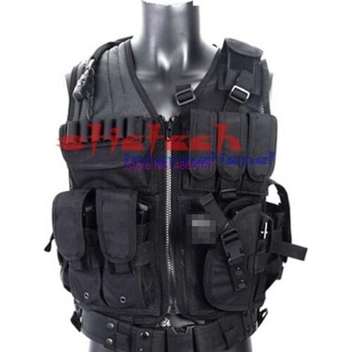 By dhl or ems 5pcs Police Tactical Vest Outdoor Camouflage Military Body Armor Sports Wear Hunting Vest Army Swat Molle Vest