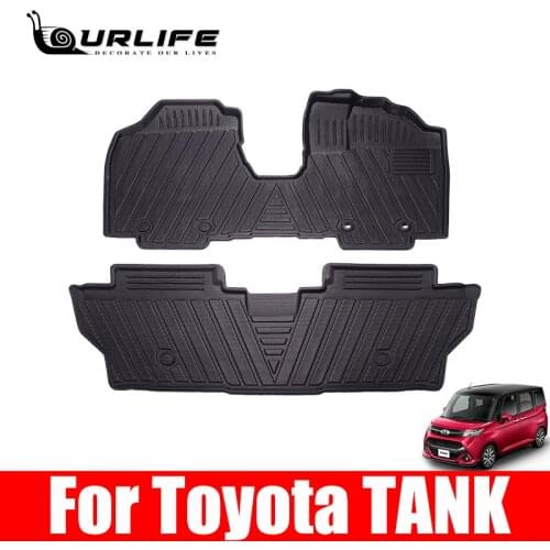 Flash Mat TPE Car Floor Mats For TOYOTA TANK/ROOMY 2016-2018 Custom Auto Foot Pads Carpet Cover