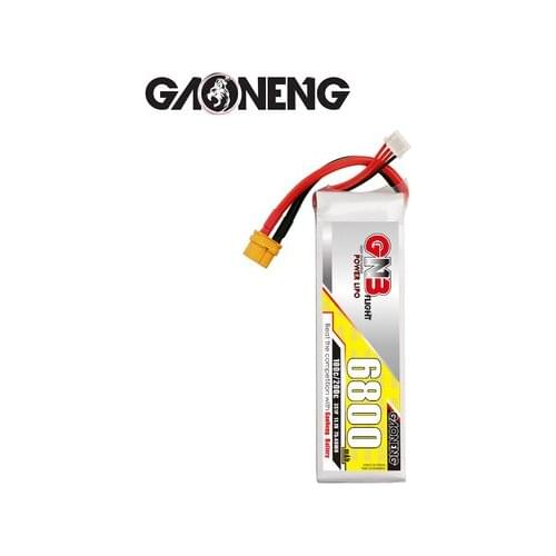 GAONENG GNB 3S 6800mAh 11.4V 100C/200C HV Lipo Battery With XT60 Plug For UAV RC Helicopter FPV Car Boat Airplane Parts