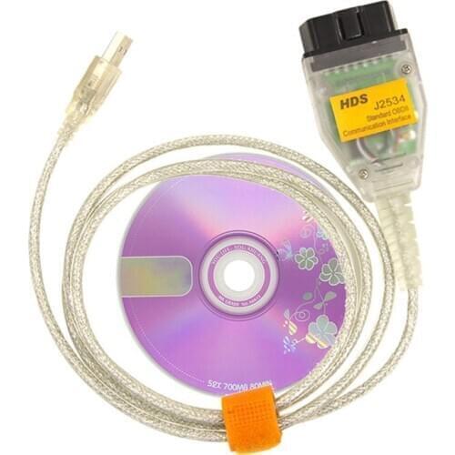 Hds J2534 Usb Cable For Honda Obd2 Mini Vci Interface J2534 Diagnostic Cable For Toyota Lexus Scion Tis Techstream