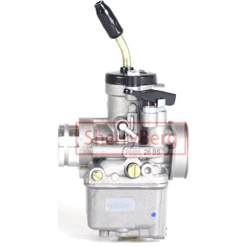 SherryBerg Carb Carburettor Carburador 02841 For DELLORTO PHBL26BS PHBL 26 BS 2T MANUAL Choke AIR UNIVERSAL MOTOCICLO/SCOOTER