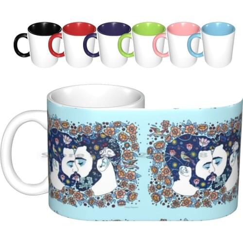 Heidelberg Lovers Ceramic Mugs Coffee Cups Milk Tea Mug Heidelberg Lovers Beard Male Boys Gay Lgbt Creative Trending Vintage