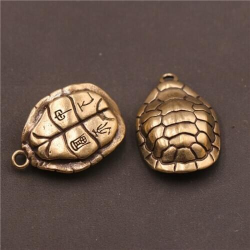 Pure copper Tortoise Shell Pendant thriving business mens and womens copper card Thai copper craft Exorcism pendant