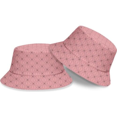 2021 Summer New Anime Demon Slayer Cosplay Hat Kimetsu No Yaiba Bucket Hat Unisex Fashion Hip Hop Sun Hats Baseball Cap