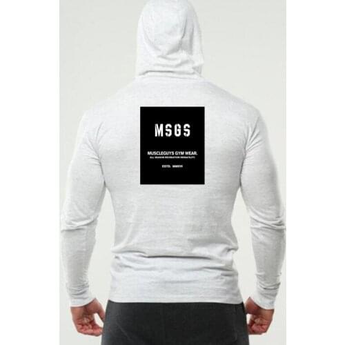 MACHINEFITNESS Men's T-shirts With A Hood