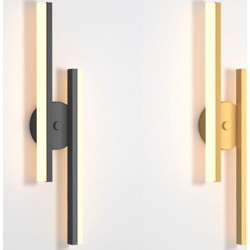 Minimalist Long Strip Wall Lamps Modern Nordic Living Room Background Wall Bedroom Bedside Lamp Hotel Corridor LED Wall Lights