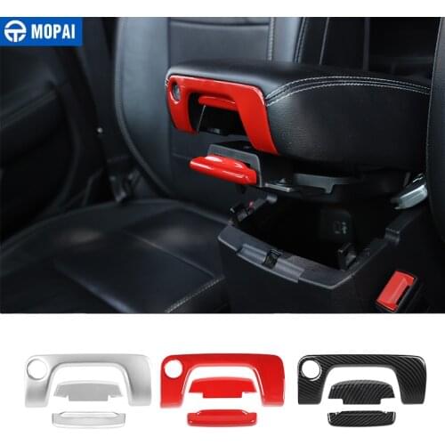 MOPAI Interior Mouldings for Jeep Wrangler JL Car Armrest Box Switch Decoration Cover for Jeep Wrangler JL 2018+ Accessories