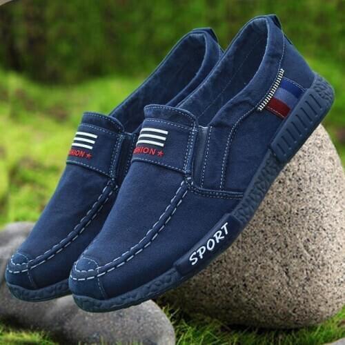 Men Canvas Shoes Breathable Comfortable Shoes Sports Casual Fashion Men Sneakers Size 39-45