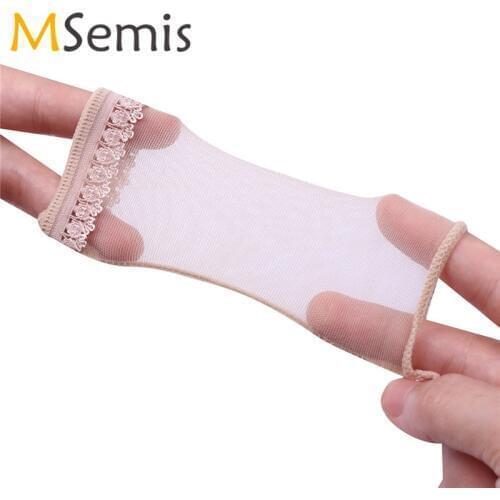 Hot MSemis Sexy Gay Men Lingerie Lacework Open Penis Cover Sheath Tights Underwear Sexy Penis Cover Glove Men Thongs Gay Panties